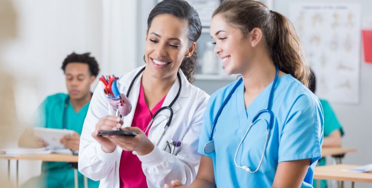 Future medical students on a UK university campus